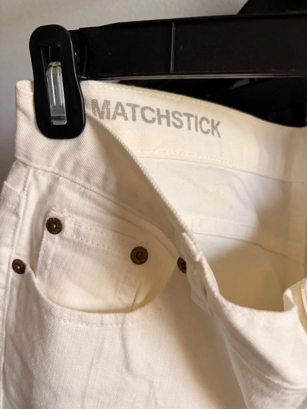 J. Crew Matchstick white/Cream Straight-Leg Women's Jeans